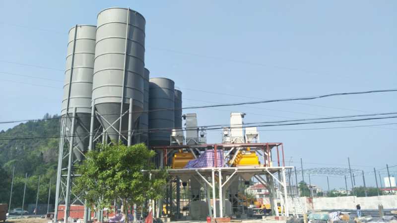 温州混凝土搅拌站设备安装现场 混凝土搅拌站,混凝土搅拌站设备,山东拌合站