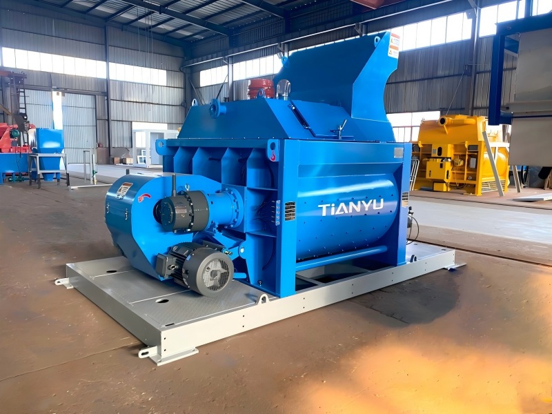 JS1000双卧轴强制式混凝土搅拌机