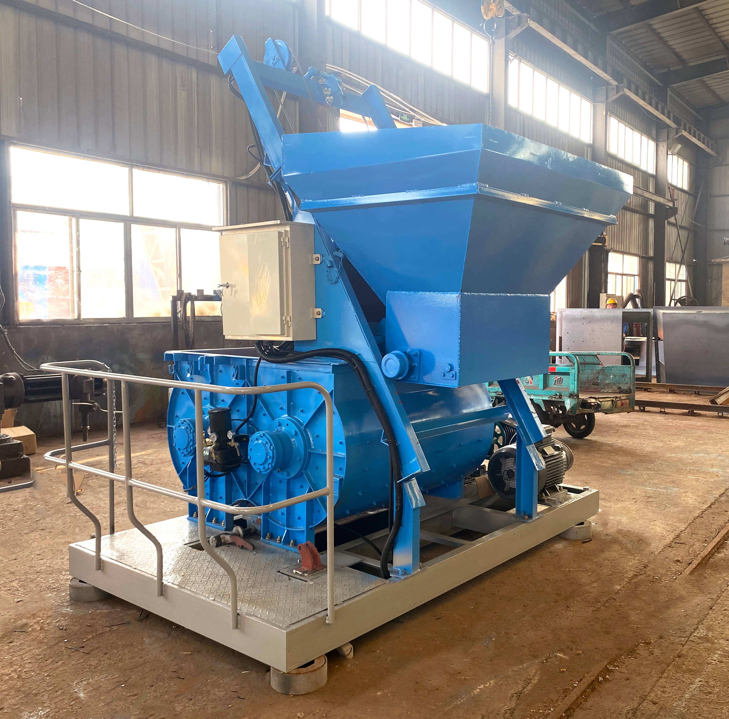 JS500双卧轴强制式混凝土搅拌机