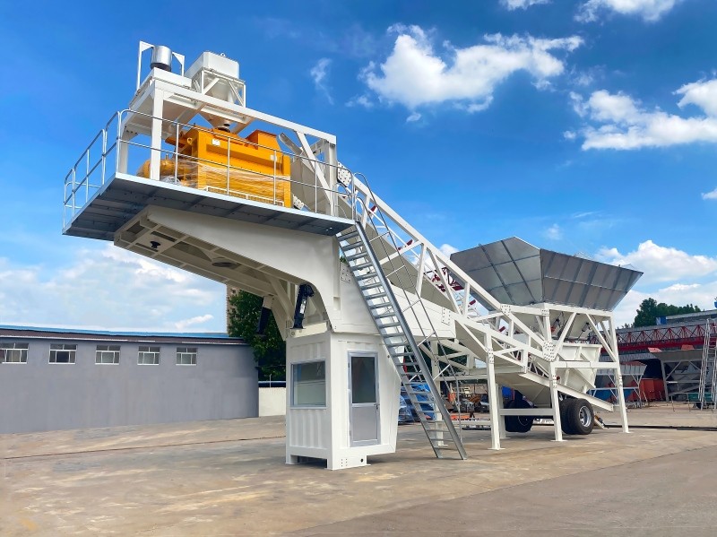 移动型混凝土搅拌站